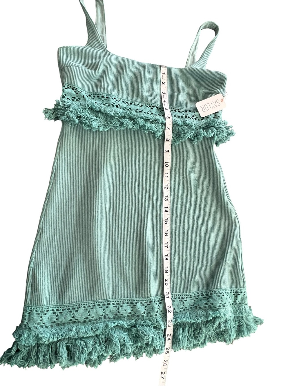 SAYLOR Kenzia Mini Dress in Aqua size medium NWT - Picture 7 of 10